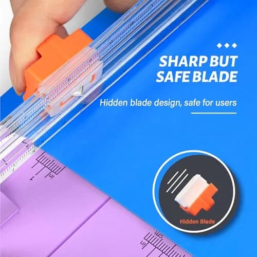 Evteck A4 Paper Cutter Slider Trimmer 38.1cm (15 Inch) | Professional School Paper Cutter with Security Blade thumbnail 3