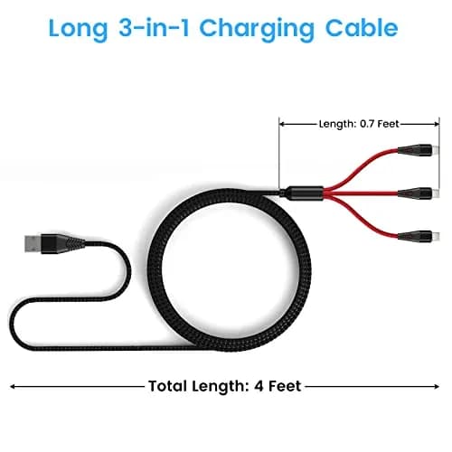 weishan USB C Charging Cable for Rode Wireless Pro, Go 3, Go 2 Microphone | 4ft Braided Nylon, Fast Charging thumbnail 5