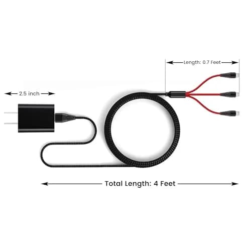 weishan USB C Charging Cable for Rode Wireless Pro, Go 3, Go 2 Microphone | 4ft Braided Nylon, Fast Charging thumbnail 6