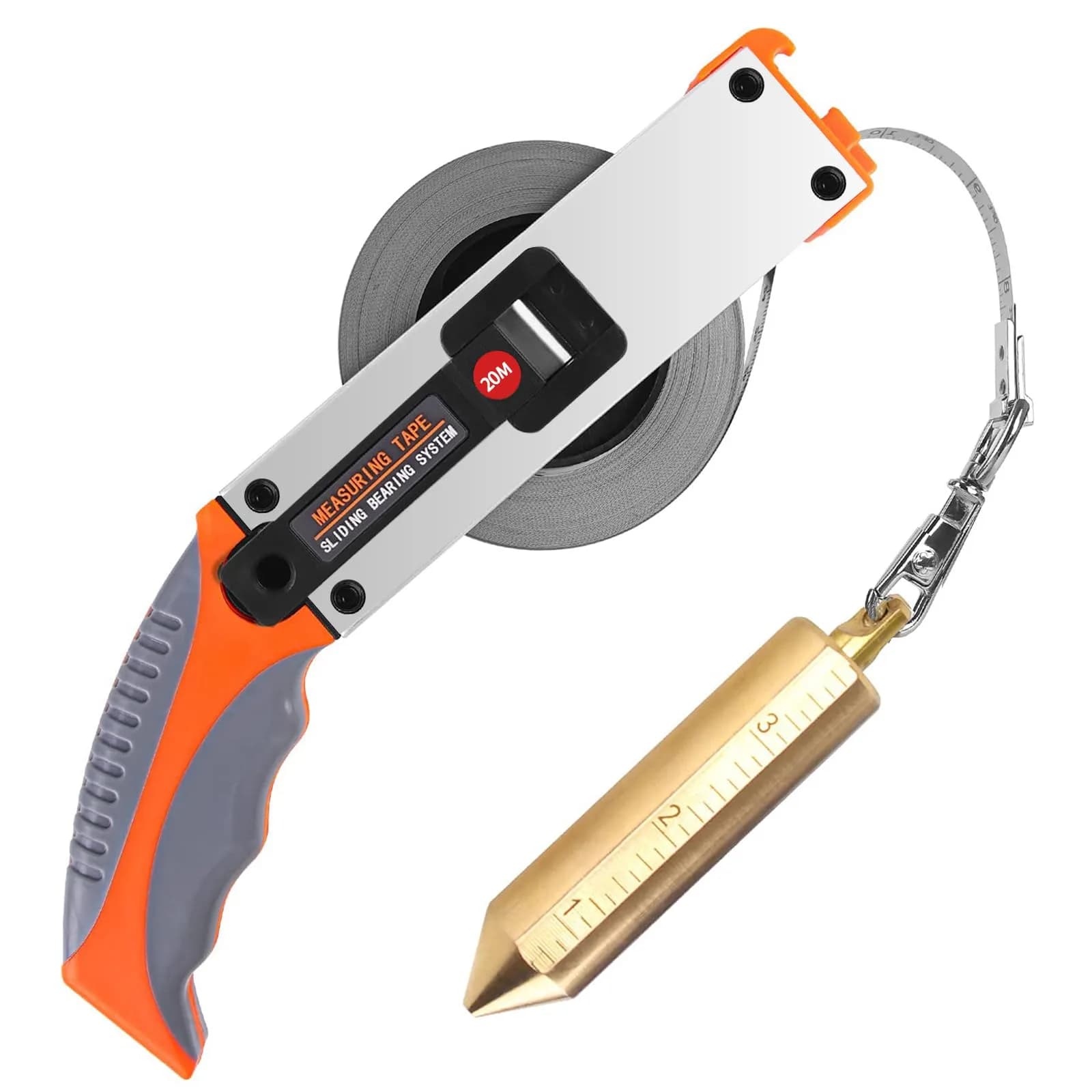 Cekegon 66' Oil Tank Gauging Tape, Sounding Tape Measure Oil Gauge Tape | Durable Stainless Steel, Precise Oil Level Measurement — 20 m