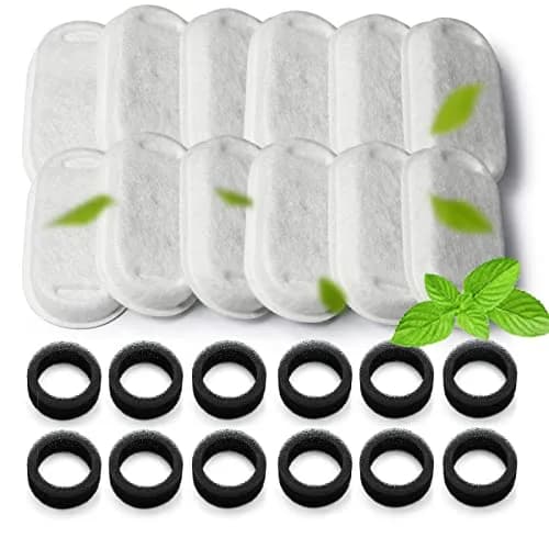 KANCHOU Cat Water Fountain Filter 24Pcs | Compatible with 101oz/3L Stainless Steel Fountains thumbnail 1