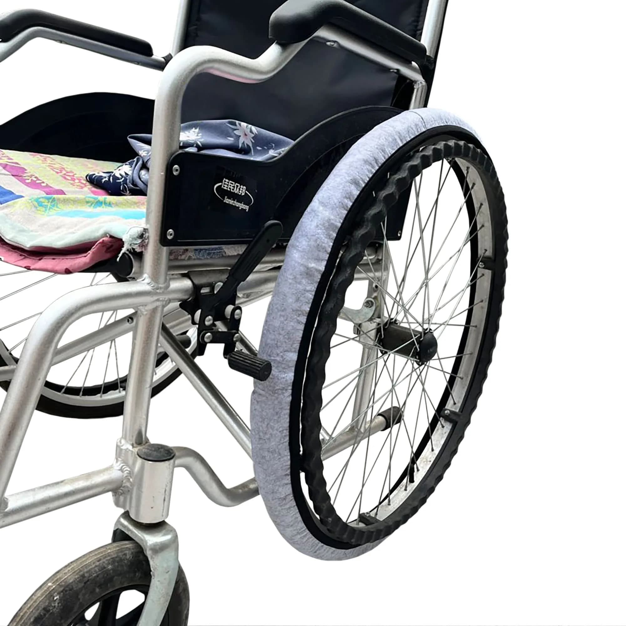 rainbowstar Wheelchair Tyre Covers 24'' | Floor & Carpet Protection