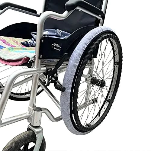 rainbowstar Wheelchair Tyre Covers 24'' | Floor & Carpet Protection thumbnail 1