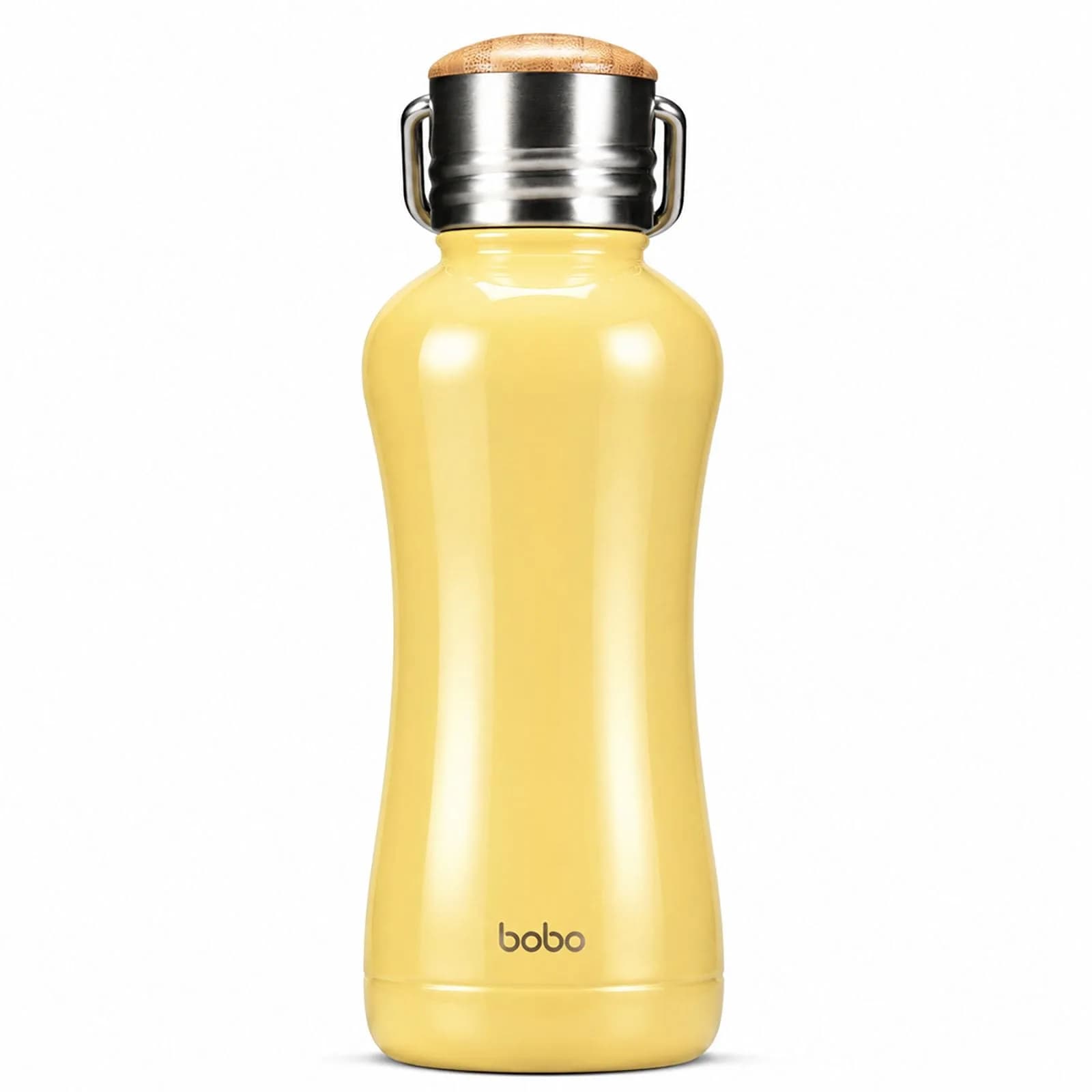 YOHKOH Mini Insulated Water Bottle 11.8oz Yellow | Compact Hot & Cold Stainless Steel Thermos