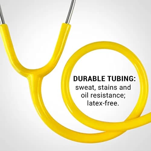 SCIAN Real Working Stethoscope with 5 Interchangeable Cartoon Heads - Yellow | Professional Quality for Doctors, Nurses, Clinicians & Home Use thumbnail 5