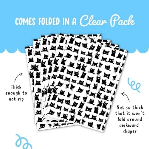CENTRAL 23 Black Cat Wrapping Paper 6 Sheets (156 g) | Eco-Friendly Gift Wrap for Fur Parents thumbnail 4