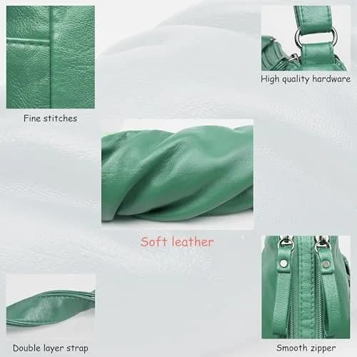 VOLGANIK ROCK Shoulder Bag for Women 10.2'' & 11.8'' | Ultra Soft PU Leather Crossbody thumbnail 6