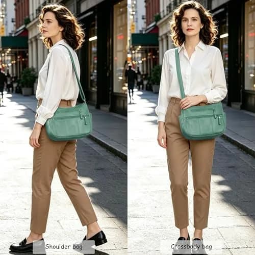 VOLGANIK ROCK Shoulder Bag for Women 10.2'' & 11.8'' | Ultra Soft PU Leather Crossbody thumbnail 2