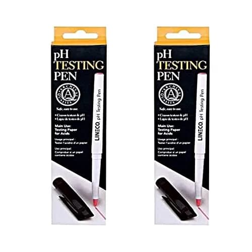Lineco pH Testing Pen for Paper & Paperboard | Accurate pH Indicator, 2 Pack, USA Made thumbnail 1