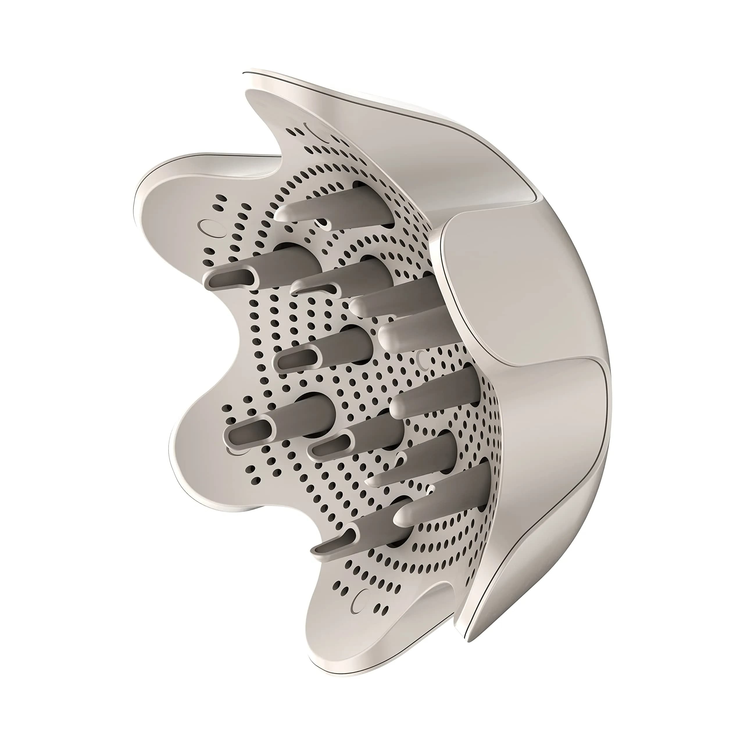 Shark FlexStyle Curl-Defining Diffuser Attachment, Stone | Fast Curl Styling with Retractable Prongs