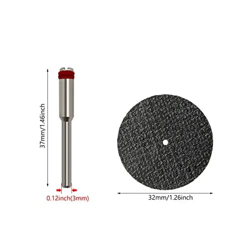YGFRSTO 50pcs Rotary Tool Cut Off Wheels 1-1/4'' Fiberglass Reinforced Discs | Precise, Durable Metal & Wood Cutting thumbnail 6