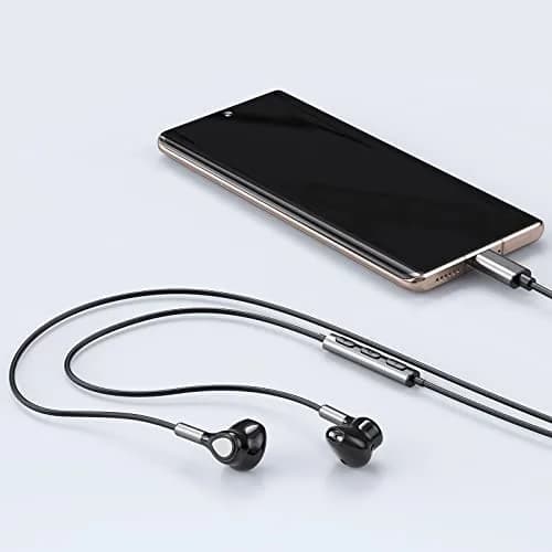 BENEWY Wired USB C Headphones with Mic & Volume Control, 1.3m Tangle-Free Cable | HiFi Stereo Sound thumbnail 7