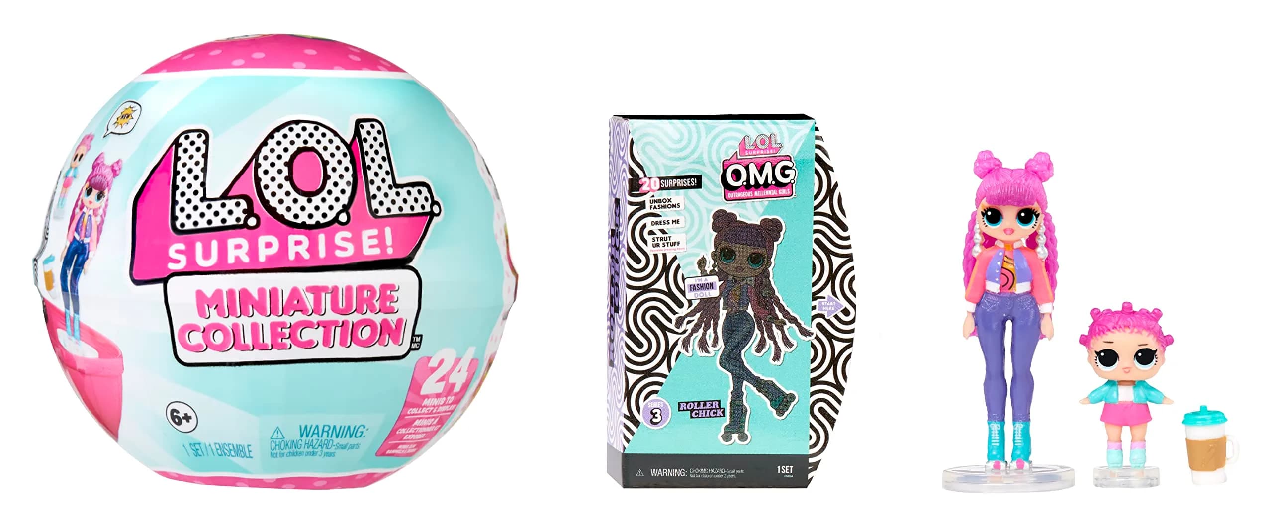 MGA's Miniverse LOL Surprise Miniature Collection with OMG Fashion Doll & Accessories | 4+ Years — Multicolor