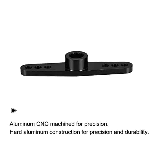 MECCANIXITY 25T Servo Arm Horn Black 3.1mm | Aluminum Alloy for RC Car Large Torque Digital Coreless Servo Parts thumbnail 3