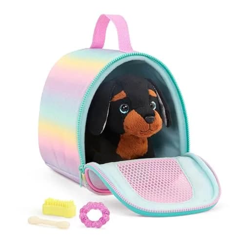 Glitter Girls Slim & Pup Carrier Set with Teckel Puppy Plush Toy 17.78cm (7 inch) | ASTM-Tested Toy for Kids 3+ Years thumbnail 7