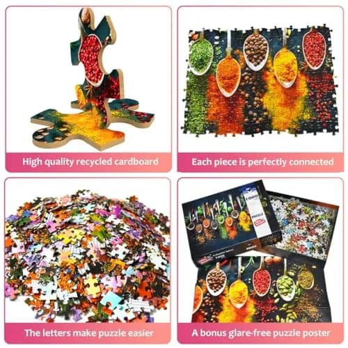 HUADADA 1000 Piece Jigsaw Puzzle World Spices | Adults Puzzle for Relaxation & Brain Boosting thumbnail 2