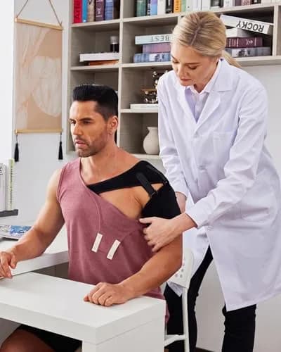 Deyeek Post Shoulder Surgery Shirts for Women & Men | Tearaway Snap Tank Top for Recovery & Comfort thumbnail 2