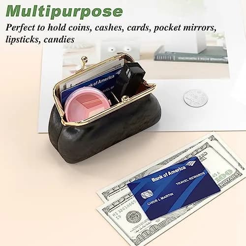 Nipichsha Coin Purse Small PU Leather Change Purse | Waterproof, Durable & Compact (70-120 chars) thumbnail 6
