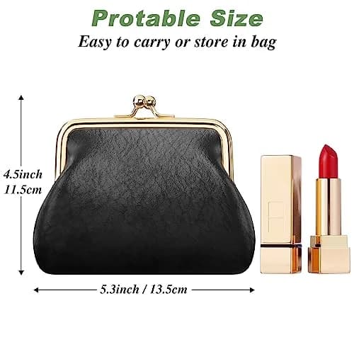 Nipichsha Coin Purse Small PU Leather Change Purse | Waterproof, Durable & Compact (70-120 chars) thumbnail 3