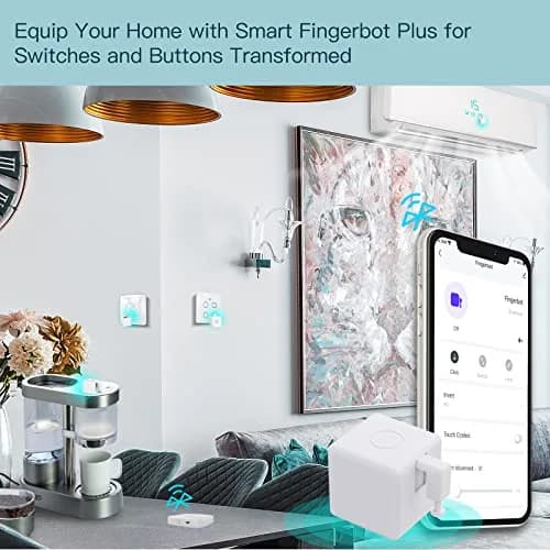 MoesGo 2nd Generation Smart Bluetooth Fingerbot Plus | Wireless Light Switch Button Pusher, Alexa & Google Compatible thumbnail 4