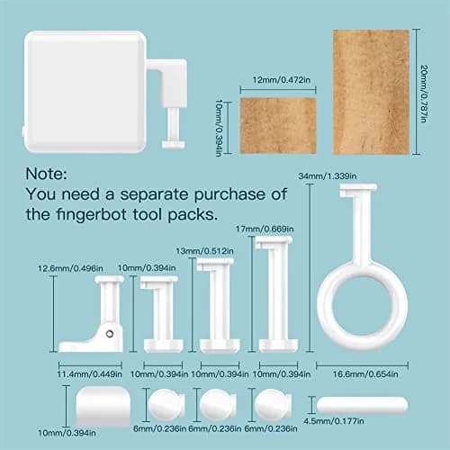 MoesGo 2nd Generation Smart Bluetooth Fingerbot Plus | Wireless Light Switch Button Pusher, Alexa & Google Compatible thumbnail 6