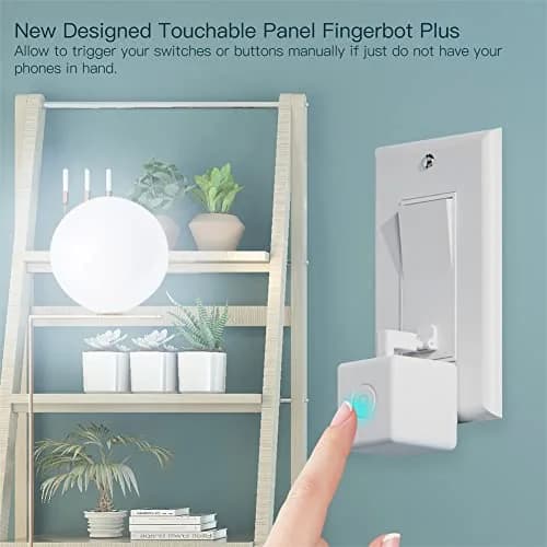 MoesGo 2nd Generation Smart Bluetooth Fingerbot Plus | Wireless Light Switch Button Pusher, Alexa & Google Compatible thumbnail 2