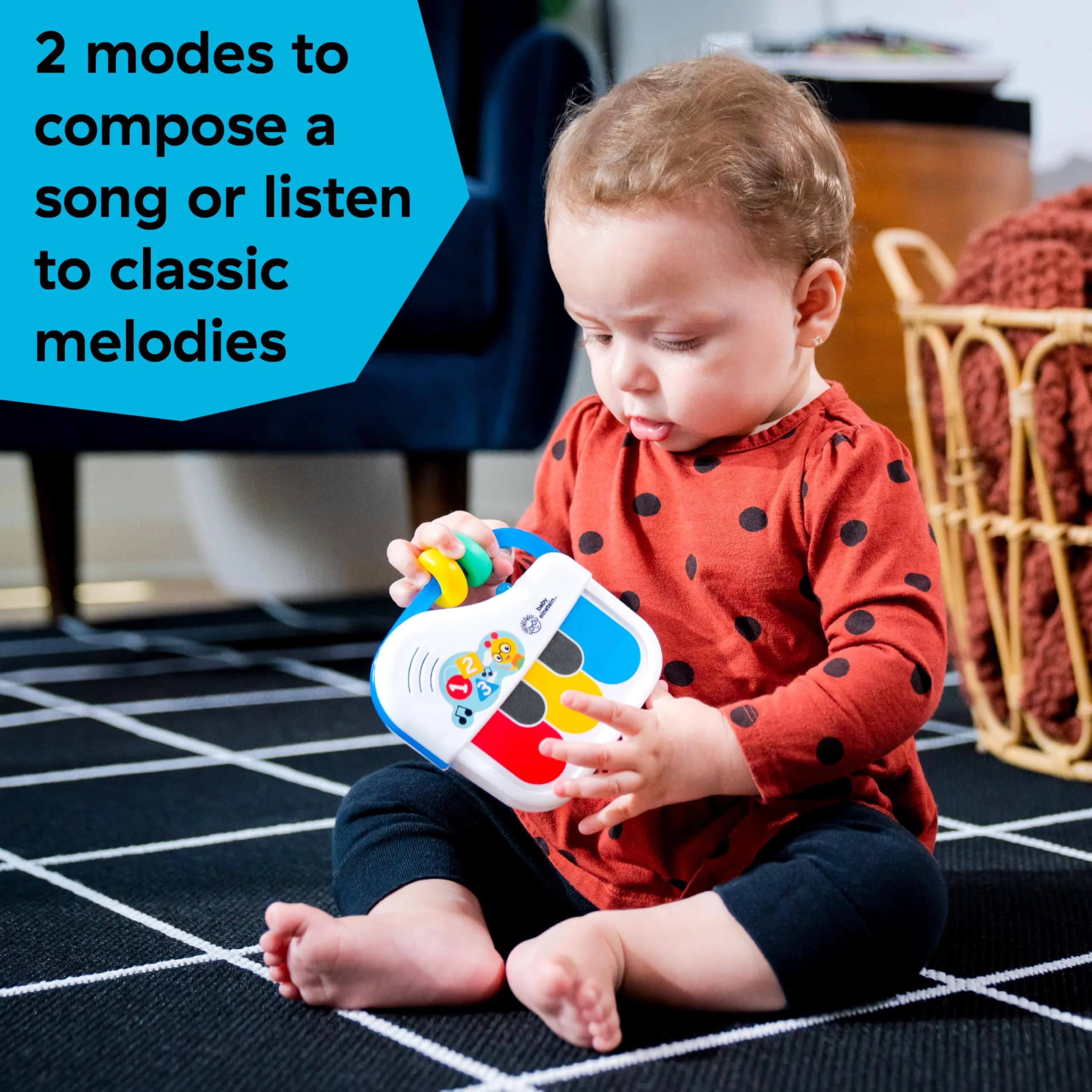 Baby Einstein Tiny Piano Musical Toy, Ages 3 Months+ | BPA-Free - view 2