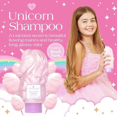 Glimmer Wish Unicorn Kids Shampoo 12 Fl Oz | Paraben & Sulfate Free, Cotton Candy Scent, Gentle & Moisturizing thumbnail 2