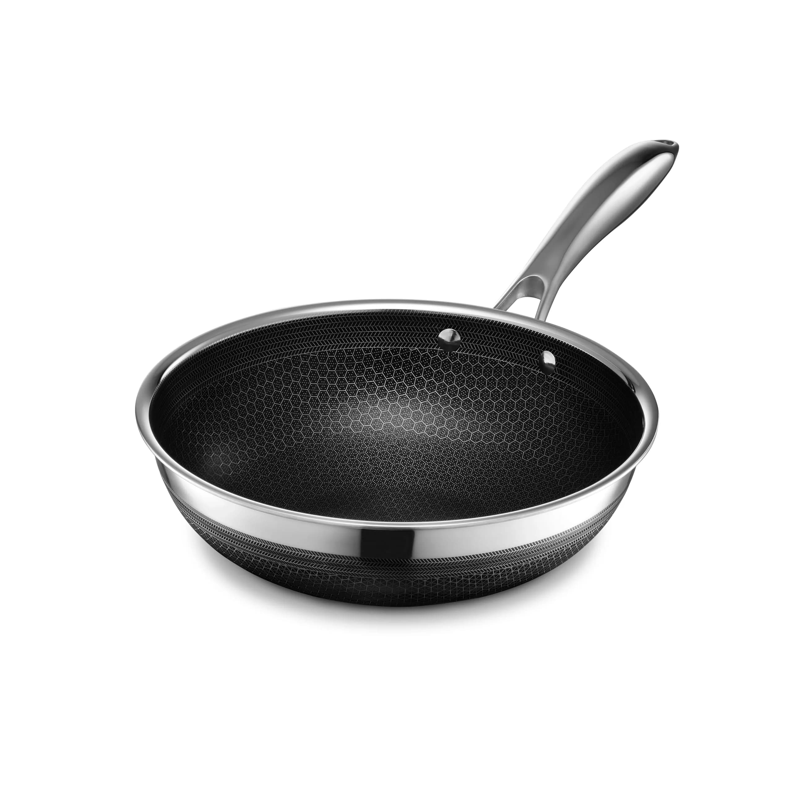 HexClad 10" Hybrid Nonstick Wok & Lid | Induction-Ready, Dishwasher Safe, 10-inch Diameter — 10-Inch / Wok (No Lid)