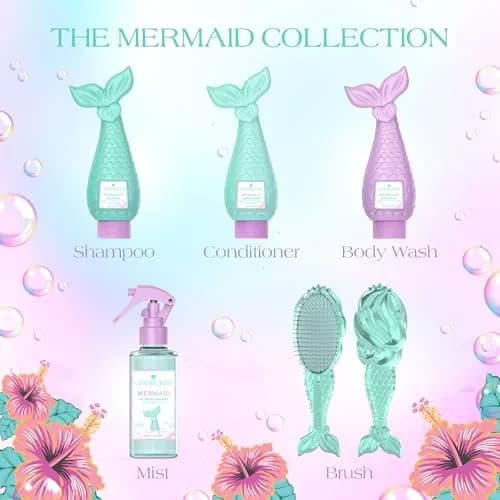 Glimmer Wish Mermaid Kids Conditioner 12 Fl Oz | Paraben & Sulfate Free, Tropical Beach Scent, Strong & Smooth Hair thumbnail 8