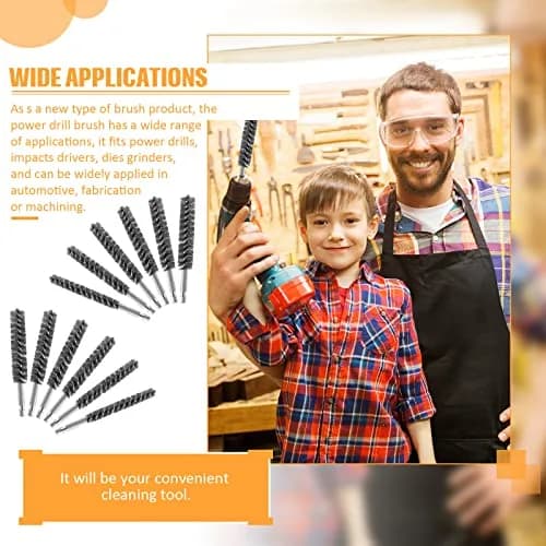 Geiserailie Stainless Steel Bore Brush 0.8-1.9cm | Rust & Deburring Tool for Power Drill thumbnail 7