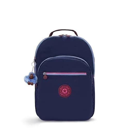 Kipling Seoul 15" Laptop Backpack, Hazelnut Metallic 32.4cm (12.75"L x 17.25"H x 8"D) | Water Resistant Nylon Daypack thumbnail 1