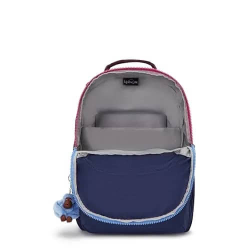 Kipling Seoul 15" Laptop Backpack, Hazelnut Metallic 32.4cm (12.75"L x 17.25"H x 8"D) | Water Resistant Nylon Daypack thumbnail 2