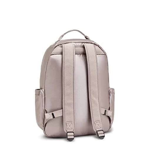 Kipling Seoul 15" Laptop Backpack, Hazelnut Metallic 32.4cm (12.75"L x 17.25"H x 8"D) | Water Resistant Nylon Daypack thumbnail 2