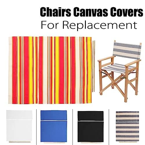 Khakho Director Chair Canvas Replacement Seat & Back Kit | 54x41cm (21.3x16.1") Seat, 53x20cm (20.9x7.9") Back thumbnail 8