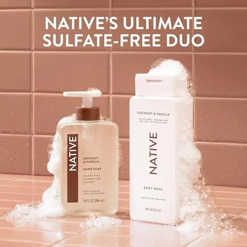 Native Body Wash Coconut & Vanilla 1020ml (36 Fl Oz) | Gentle Hydration for All Skin Types thumbnail 8