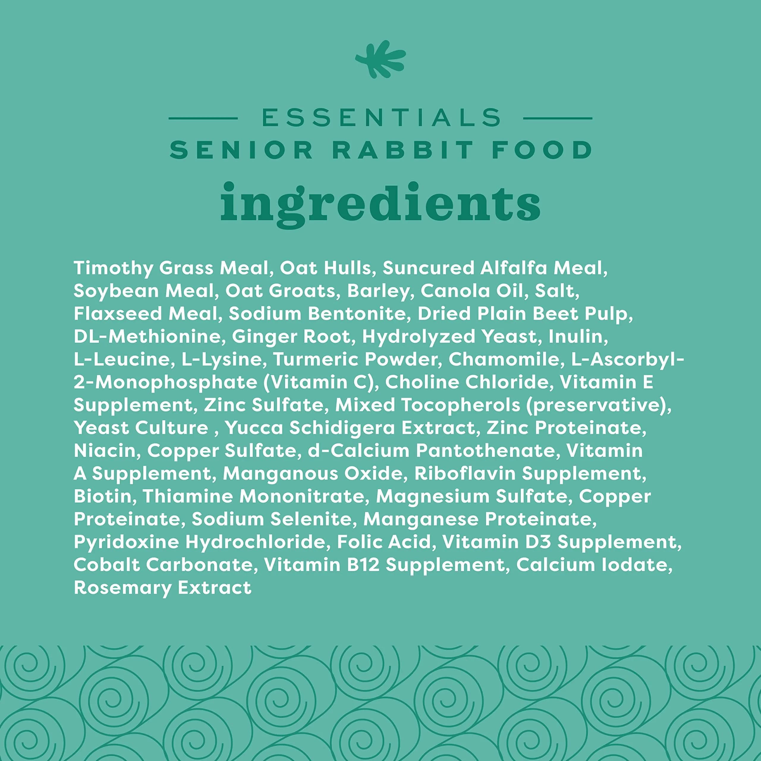 Oxbow Essentials Senior Rabbit Food High-Fiber Pellets 1.81 kg (4 lb) | Vet-Formulated for Digestive Health - view 7