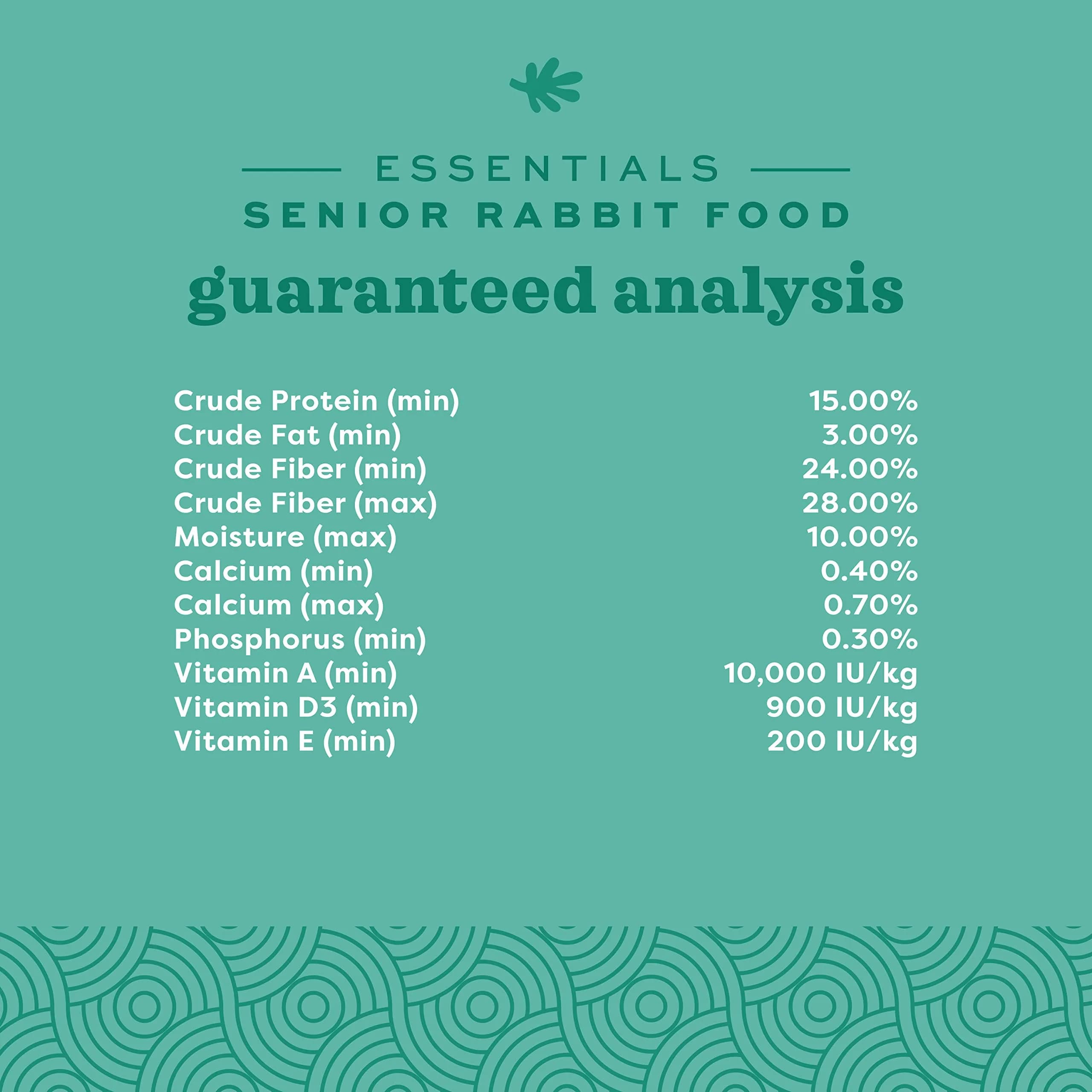 Oxbow Essentials Senior Rabbit Food High-Fiber Pellets 1.81 kg (4 lb) | Vet-Formulated for Digestive Health - view 8