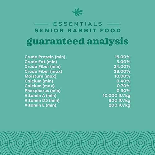 Oxbow Essentials Senior Rabbit Food High-Fiber Pellets 1.81 kg (4 lb) | Vet-Formulated for Digestive Health thumbnail 8