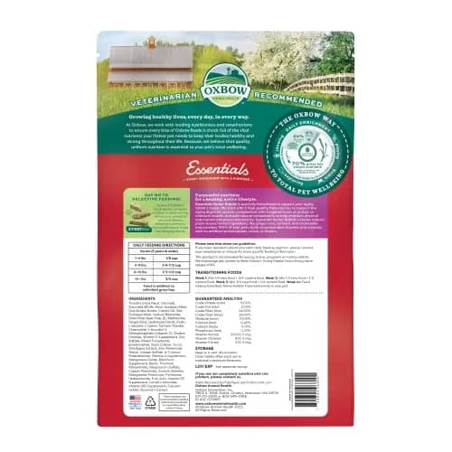 Oxbow Essentials Senior Rabbit Food 3.63 kg (8 lb) | High-Fiber Timothy Hay Pellets for Digestive Health thumbnail 2