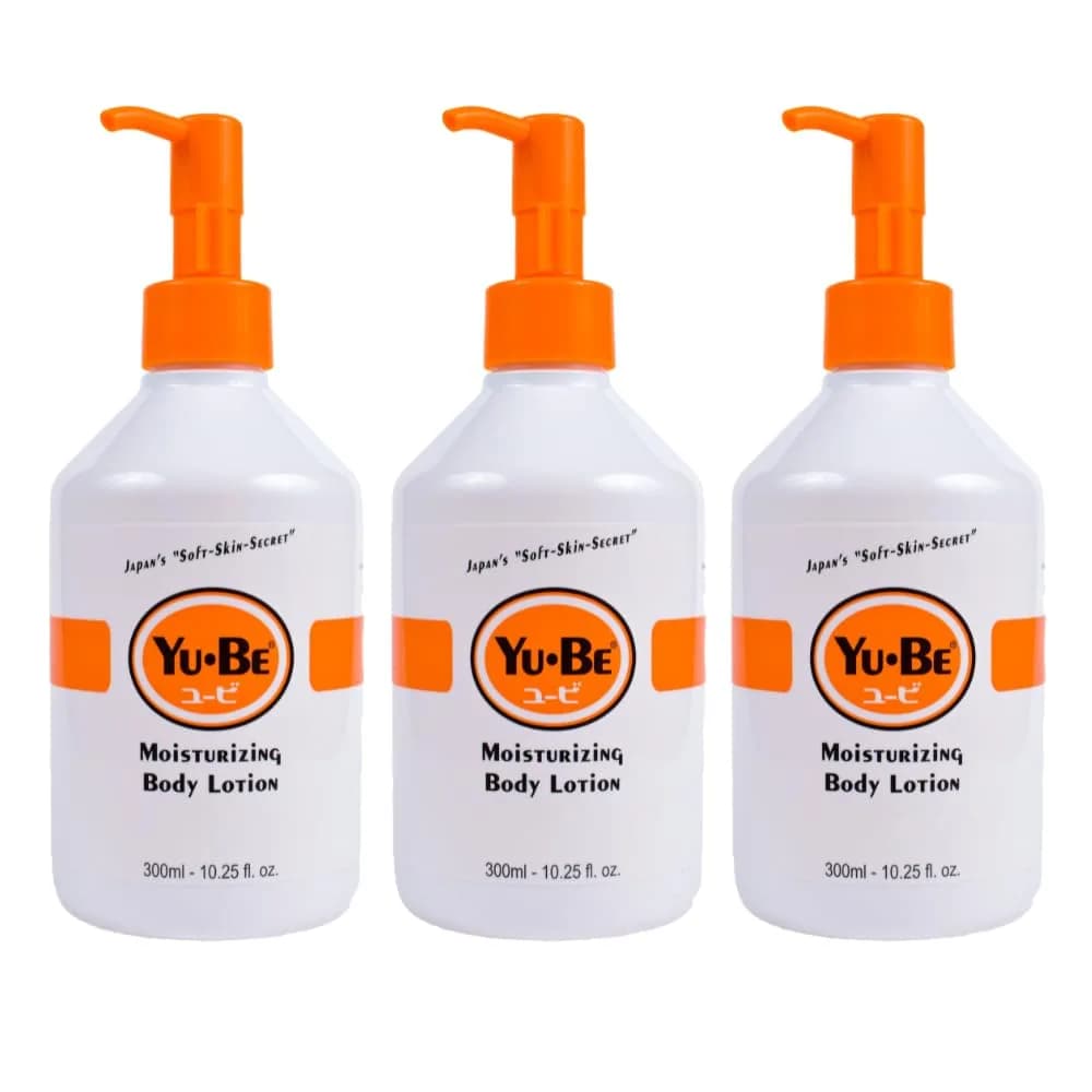 Yu-Be Body Lotion for Dry, Sensitive Skin | Non-Greasy, Fast-Absorbing Moisturizer 10.25 fl oz (3-Pack) — 10.25 Fl Oz