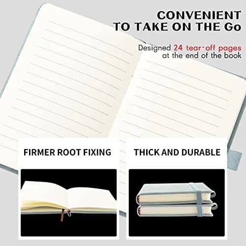 Animusphere Blue 2Pack Pocket Notebook 10.2cm x 14.5cm (4" x 5.7") | Classic Leather Cover with Pen Holder thumbnail 6