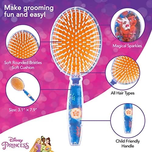 LUV HER Moana Magical Confetti Hair Brush | Detangling Kids Hair Brush Ages 3+ (1 Piece) thumbnail 3