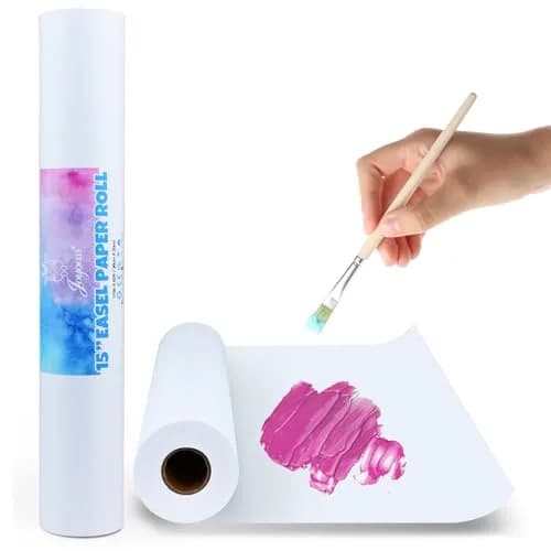 Joyooss Easel Paper Roll, Drawing Art Paper for Kids 15”x 984’ | Multifunctional, Durable & Eco-Friendly thumbnail 1