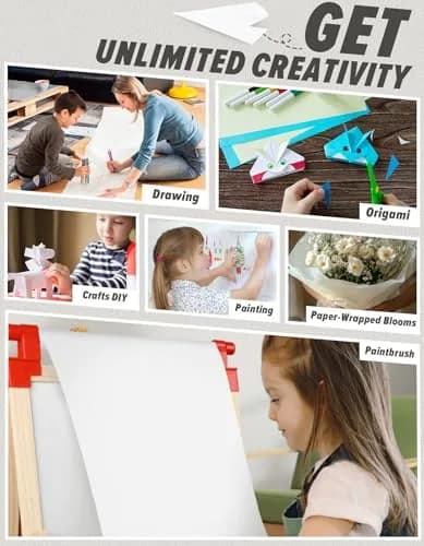 Joyooss Easel Paper Roll, Drawing Art Paper for Kids 15”x 984’ | Multifunctional, Durable & Eco-Friendly thumbnail 5