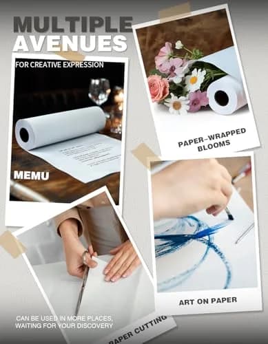 Joyooss Easel Paper Roll, Drawing Art Paper for Kids 15”x 984’ | Multifunctional, Durable & Eco-Friendly thumbnail 3