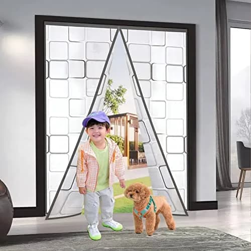 Alyseldy Magnetic Thermal Door Curtain 60" x 80" | Energy Saving Insulated Screen Door for Patio & AC Rooms thumbnail 5