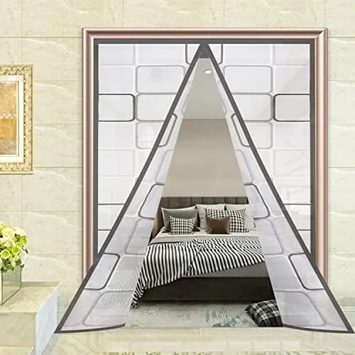 Alyseldy Magnetic Thermal Door Curtain 60" x 80" | Energy Saving Insulated Screen Door for Patio & AC Rooms thumbnail 8