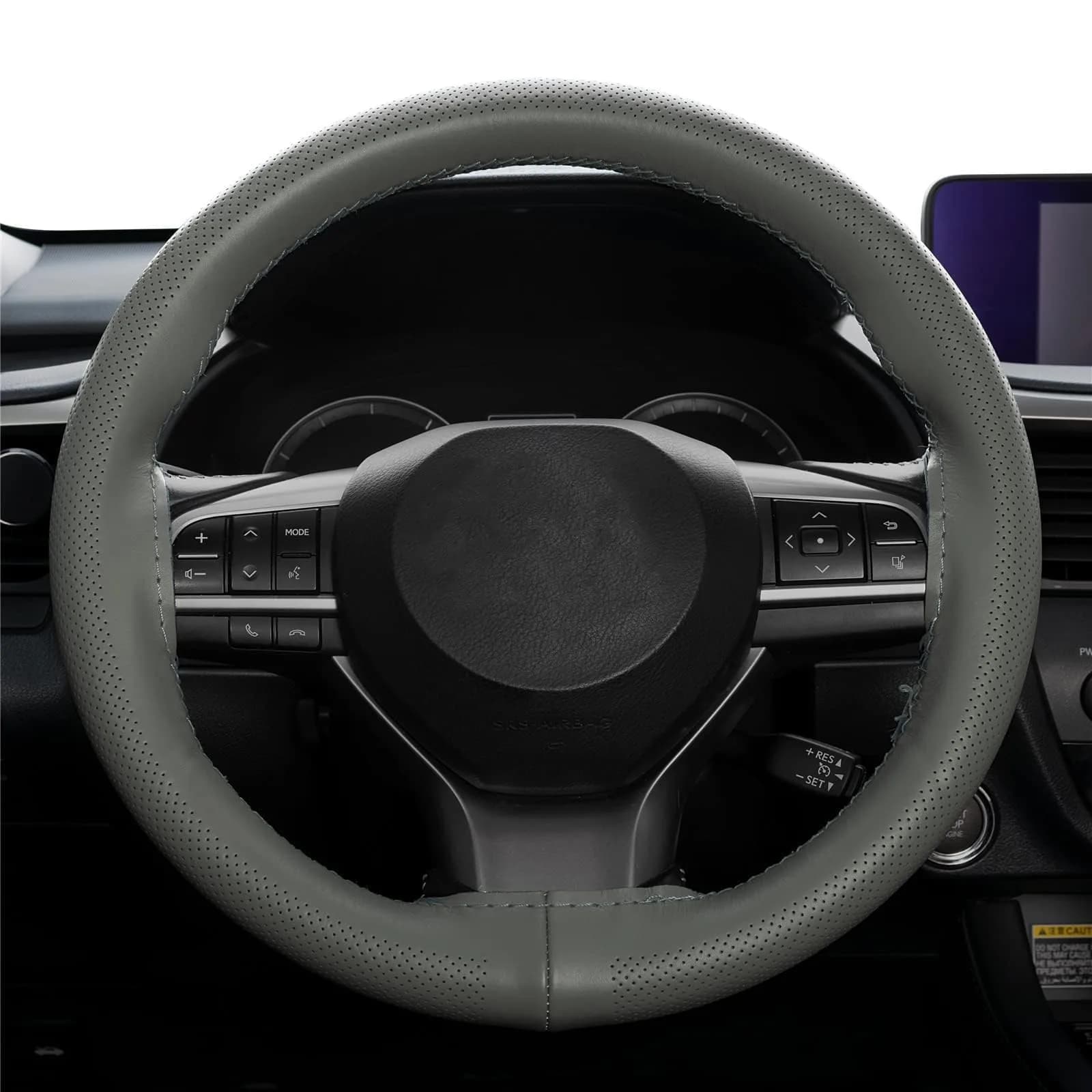 AUTOXBERT Genuine Leather DIY Steering Wheel Cover 38cm (15 Inch) | Hand Sewing Wrap with Needles & Thread - view 7