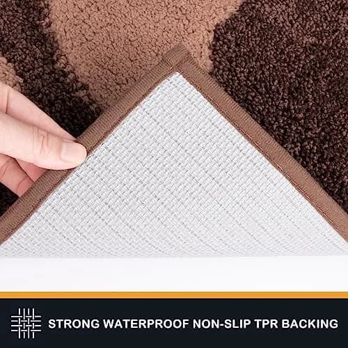 PURRUGS Dirt Trapping Door Mat Indoor Entrance 24" x 35.5" Brown | Pet & Mud Trap with Waterproof Backing thumbnail 5